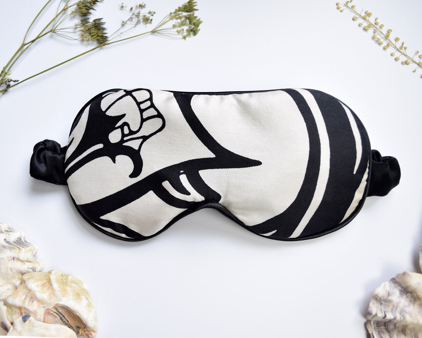 Silk Sleep Mask - Richard Allan Mono Print